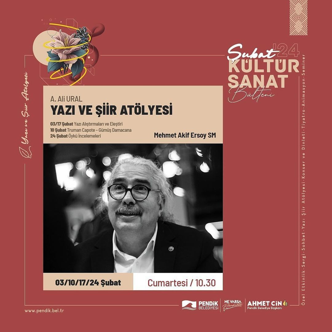 Pendik Kültür Sanat - Yazı ve Şiir Atölyesi: A.Ali Ural